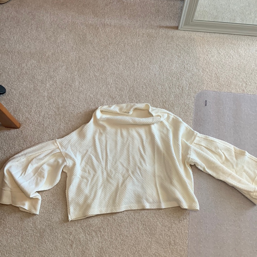 Free people waffle knit top